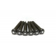 GRAPH TECH PP-2122-00 TUSQ Bridge Pins Martin Style 2mm Black / White Dot (6 Pcs)