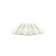 GRAPH TECH PP-1044-00 TUSQ Bridge Pins 4mm White / Mother-of-Pearl Dot (6 Pcs)