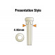 GRAPH TECH PP-1044-00 TUSQ Bridge Pins 4mm White / Mother-of-Pearl Dot (6 Pcs)