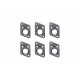 GRAPH TECH PRT-952-217-B0 Premium Plates For F Style Screw Hole - Black