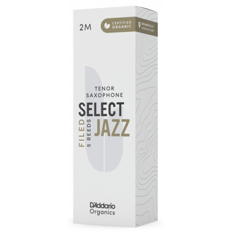 D'ADDARIO Organic Select Jazz - Tenor Sax Filed 2M - 5 Pack