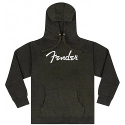 FENDER HOODIE SPAGHETTI LOGO GRAY HEATHER XL