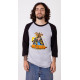 FENDER RAGLAN METEORA GRAY BLACK XXL