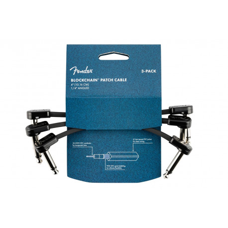 FENDER BLOCKCHAIN 4' CABLE 3-PACK