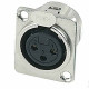 GEWA Plug XLR Seat Female Nickel (191.554)