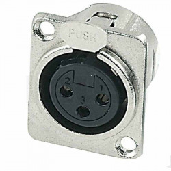 GEWA Plug XLR Seat Female Nickel (191.554)