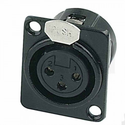 GEWA Plug XLR Seat Female Nickel (191.555)