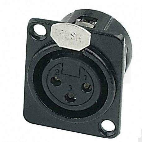 GEWA Plug XLR Seat Female Nickel (191.555)