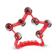 GEWA Jingle Wreath Star 14 Jingles Red (841.552)