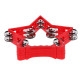 GEWA Jingle Wreath Star 14 Jingles Red (841.552)