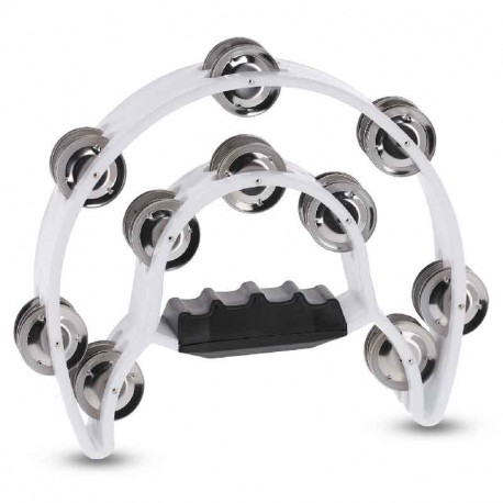 GEWA Jingle Wreath Half Moon 20 Jingles White (841.578)