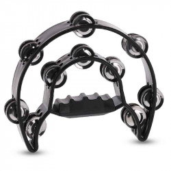 GEWA Jingle Wreath Half Moon 20 Jingles Black (841.574)
