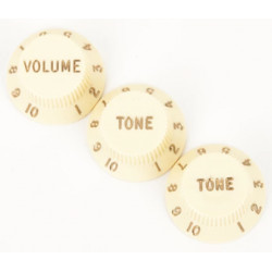 FENDER STRATOCASTER KNOBS AGED WHITE