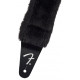 FENDER STRAP 2" POODLE PLUSH STRAP BLACK