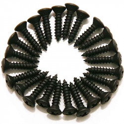 Dimarzio FH1000BK Pickguard/Backplate Screws - Set Of 24 (Black)