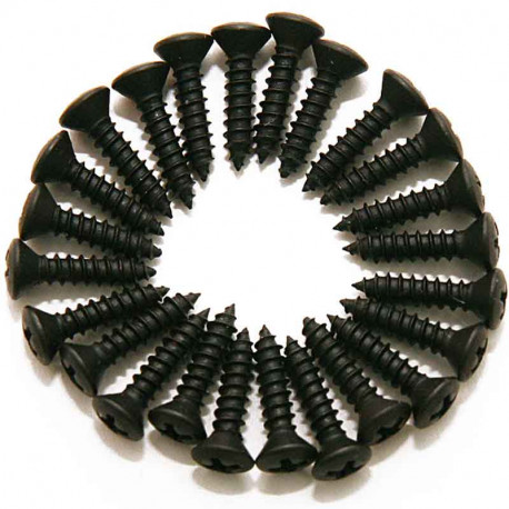 Dimarzio FH1000BK Pickguard/Backplate Screws - Set Of 24 (Black)