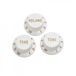 Dimarzio DM2111W Strat Knobs Set (White)