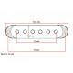 Dimarzio DM2001W Strat Pickup Covers (White)