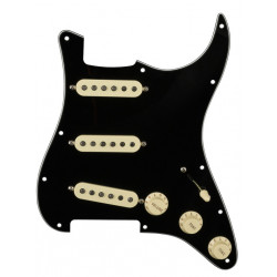 FENDER PRE-WIRED STRAT PICKGUARD ORIGINAL '57/'62 SSS BLACK