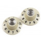 FENDER PURE VINTAGE 1965 JAZZMASTER WITCH HAT KNOB SET
