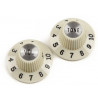 FENDER PURE VINTAGE 1965 JAZZMASTER WITCH HAT KNOB SET