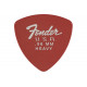 FENDER 346 SHAPE DURA-TONE 0.96 DELRIN PICKS FIESTA RED 12 PACK