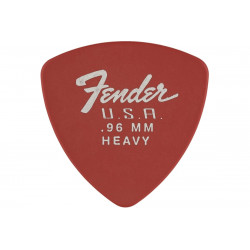 FENDER 346 SHAPE DURA-TONE 0.96 DELRIN PICKS FIESTA RED 12 PACK