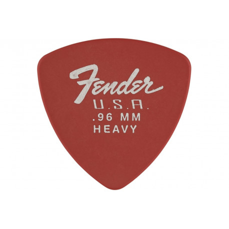 FENDER 346 SHAPE DURA-TONE 0.96 DELRIN PICKS FIESTA RED 12 PACK