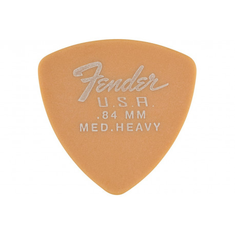 FENDER 346 SHAPE DURA-TONE 0.84 DELRIN PICKS BUTTERSCOTCH BLONDE 12 PACK