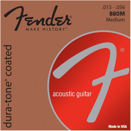 FENDER 80/20 DURA-TONE 13-56 COATED ACOUSTIC GUITAR STRINGS