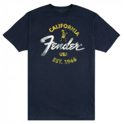 FENDER T-SHIRT BAJA BLUE XXL