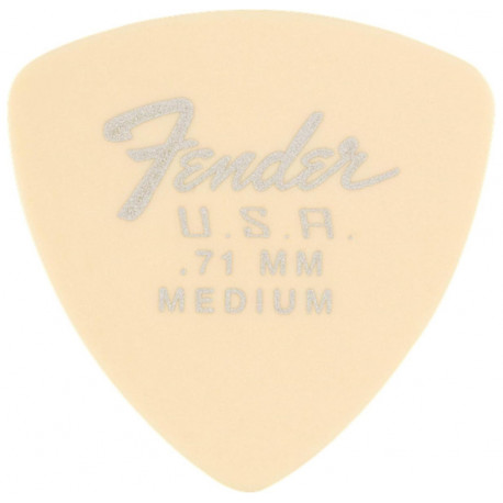 FENDER 346 SHAPE DURA-TONE 0.71 DELRIN PICKS OLYMPIC WHITE 12 PACK