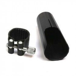 J.Michael D-02 Leather Clamp and Cap for Soprano Sax