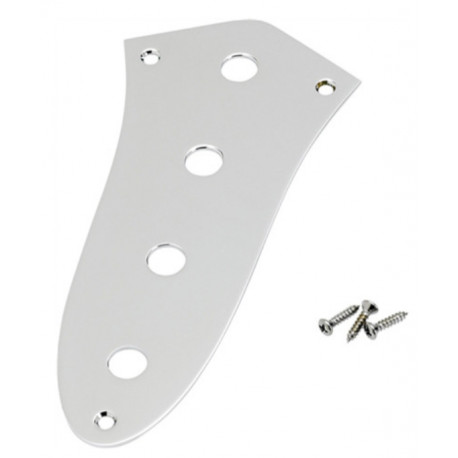 FENDER JAZZ BASS CONTROL PLATES 4-HOLE CHROME