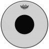 ﻿REMO Smooth White Controlled Sound Top Black Dot 12"