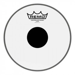 REMO Clear Controlled Sound Top Black Dot 6"