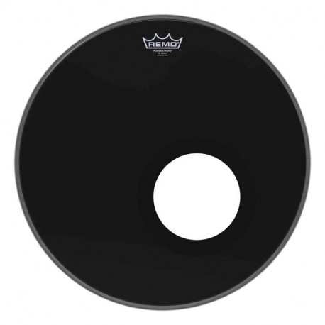 REMO Powerstroke P3 Ebony Bass 5" Black DynamO 18" (P3-1018-ES-DM)