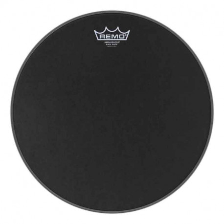 REMO Ambassador Black Suede 12" (BA-0812-ES)