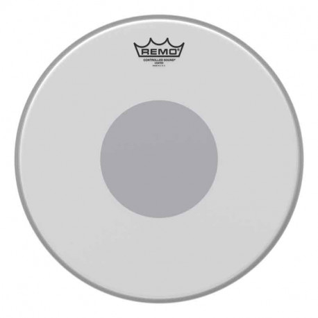 REMO Controlled Sound Coated Black Dot - Bottom Black Dot 14" (CS-0114-10)