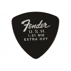 FENDER 346 SHAPE DURA-TONE 1.21 DELRIN PICKS BLACK 12 PACK