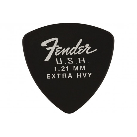 FENDER 346 SHAPE DURA-TONE 1.21 DELRIN PICKS BLACK 12 PACK