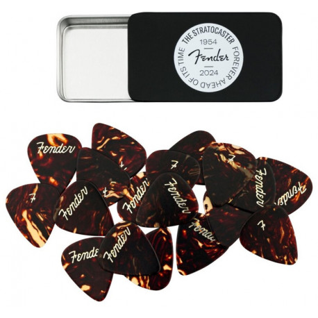 FENDER 70TH ANNIVERSARY PICK TIN - 12 PICKS