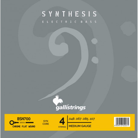 GALLISTRINGS BSN700 CHROME FLAT W. - 4 STR. MEDIUM