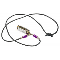 Hohner Miniature Mini Harmonica Necklace M38N-PU C-major Purple