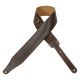 LEVY'S DM17-DBR TOP GRAIN SERIES GUITAR STRAP (Dark Brown)