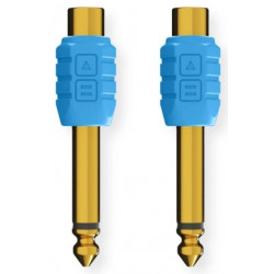 DJ Techtools Chroma Adaptors RCA Blue