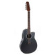 Ovation Applause AB2412II Mid Cutaway 12-string (Black Satin)