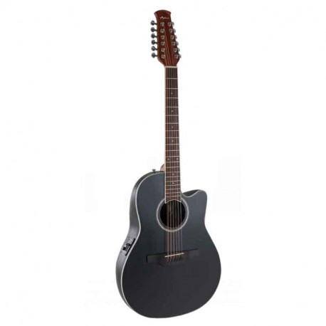 Ovation Applause AB2412II Mid Cutaway 12-string (Black Satin)