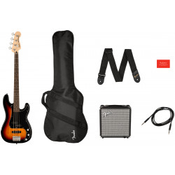 SQUIER AFFINITY SERIES PRECISION BASS PJ PACK 3 COLOR SUNBURST 