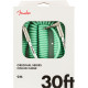 FENDER CABLE ORIGINAL SERIES 30' COIL SURF GREEN